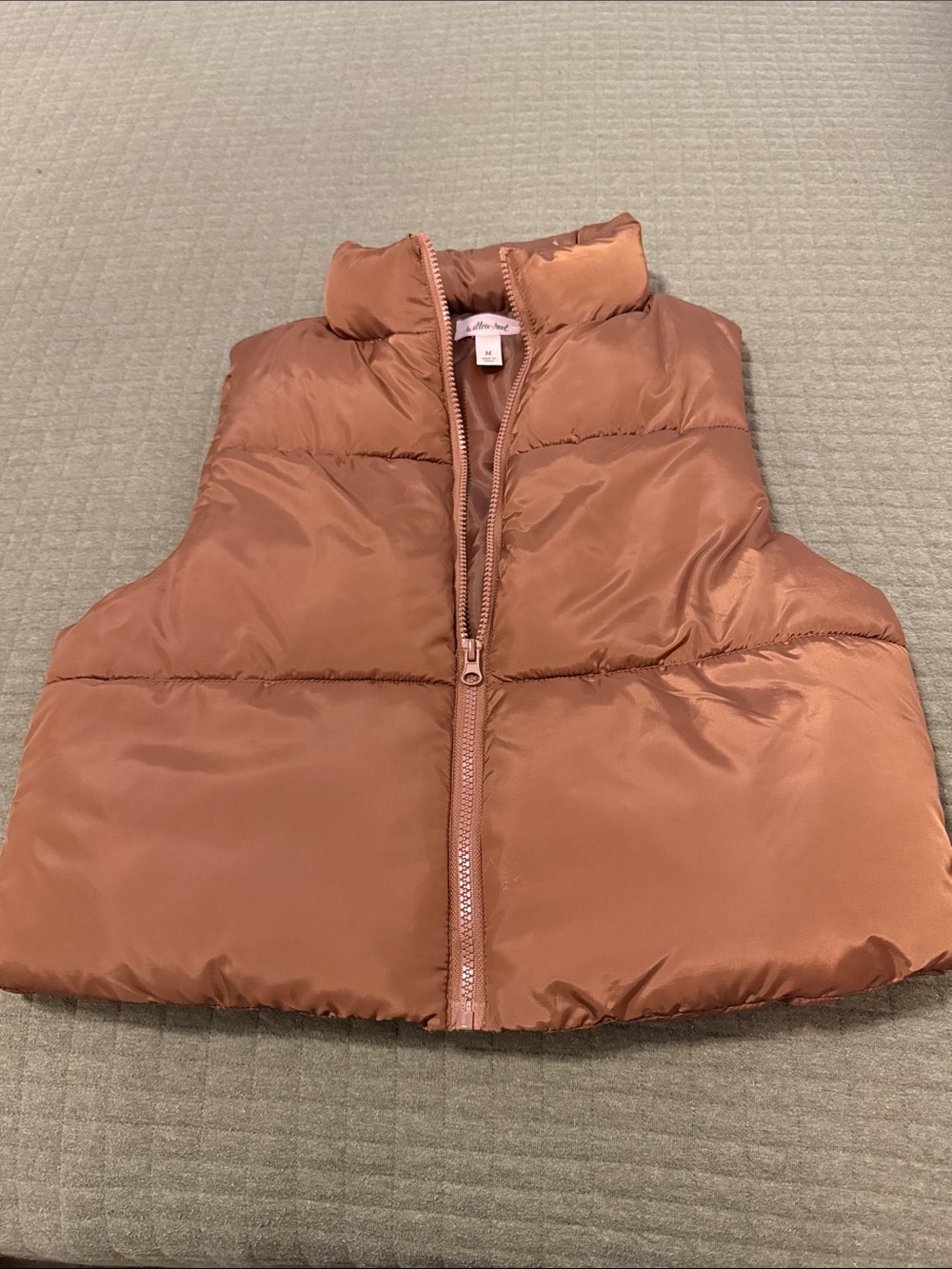 Willow Girls Rust-Brown Puffer Vest